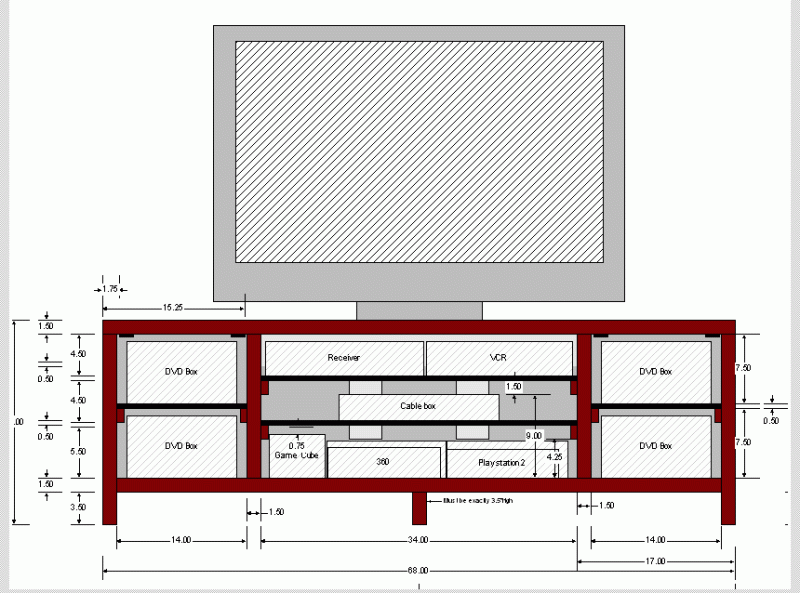 bookcase and tv stand plans